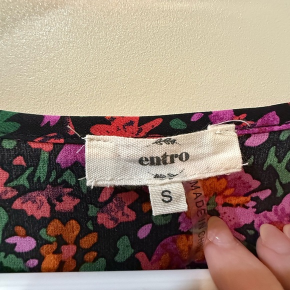 Entro - Floral Babydoll  Dress - Picture 6 of 7